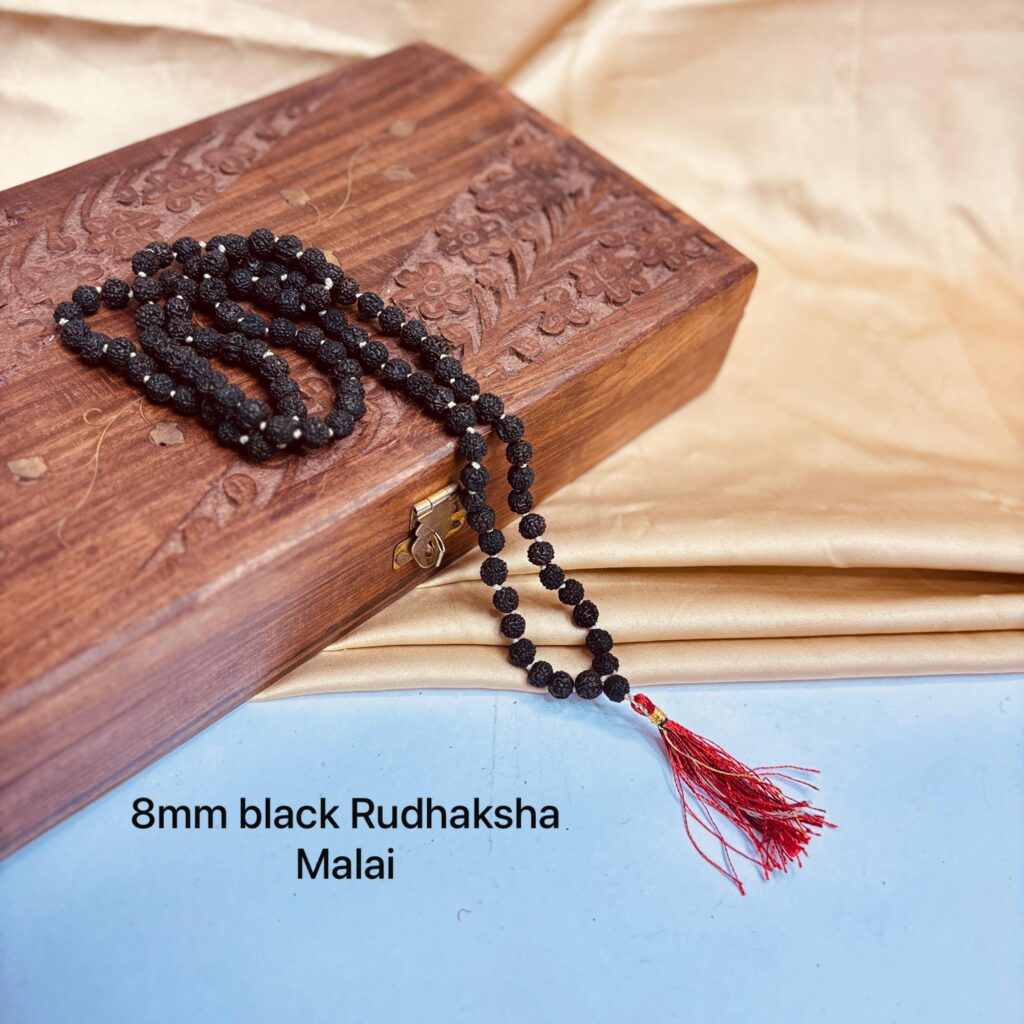 Black Rudhasha Malai 8 MM